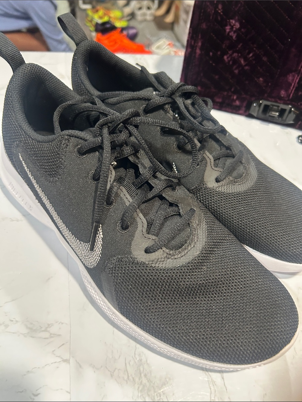Nike Black White Training Running Sneakers Athletic Shoes